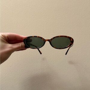 Tortoise Shell Oval Sunglasses